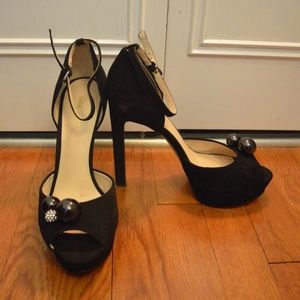 NINE WEST Black Platform Vidah High Heel